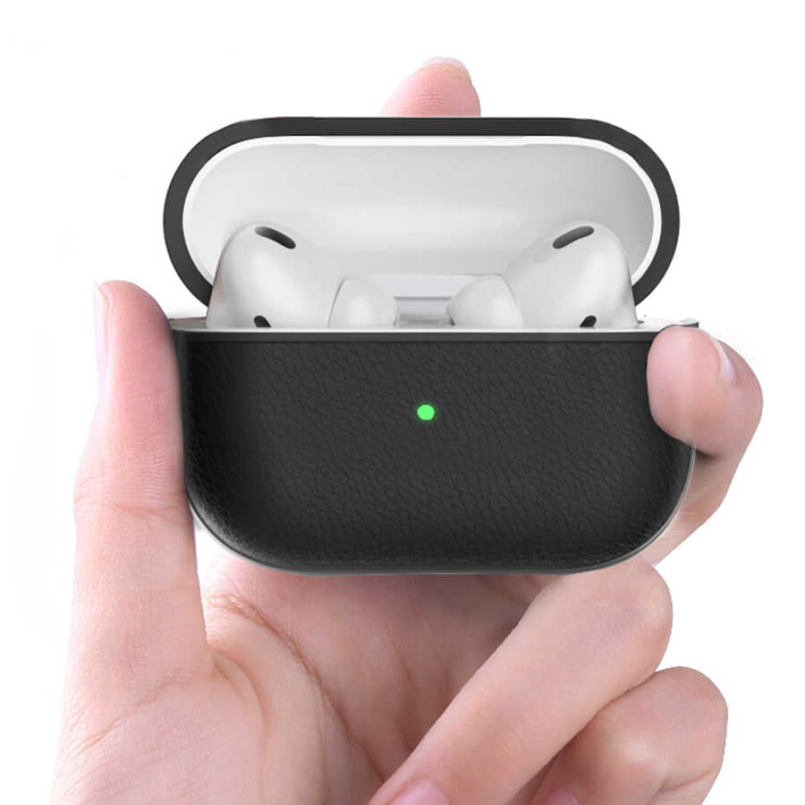 Wiwu Calfskin Airpods Kulaklık Kılıfı - 4 Wiwu Calfskin Airpods Kulaklık Kılıfı - 4